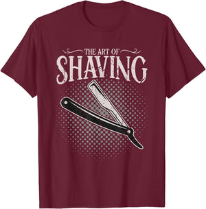 The art of shaving - Barber T-Shirt - T-Shirt | Maroon