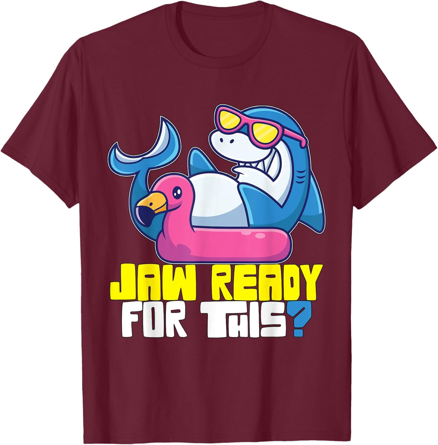 Jaw ready for this? Summer Vacation Ocean Surfing Women T-Shirt - T-Shirt | Maroon