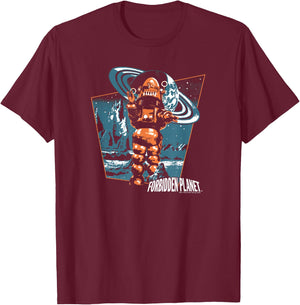 Forbidden Planet Robby Walks T-Shirt - T-Shirt | Maroon
