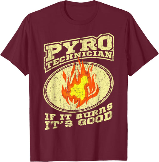 Pyro Technician Fireworks Fireworks T-Shirt - T-Shirt | Maroon