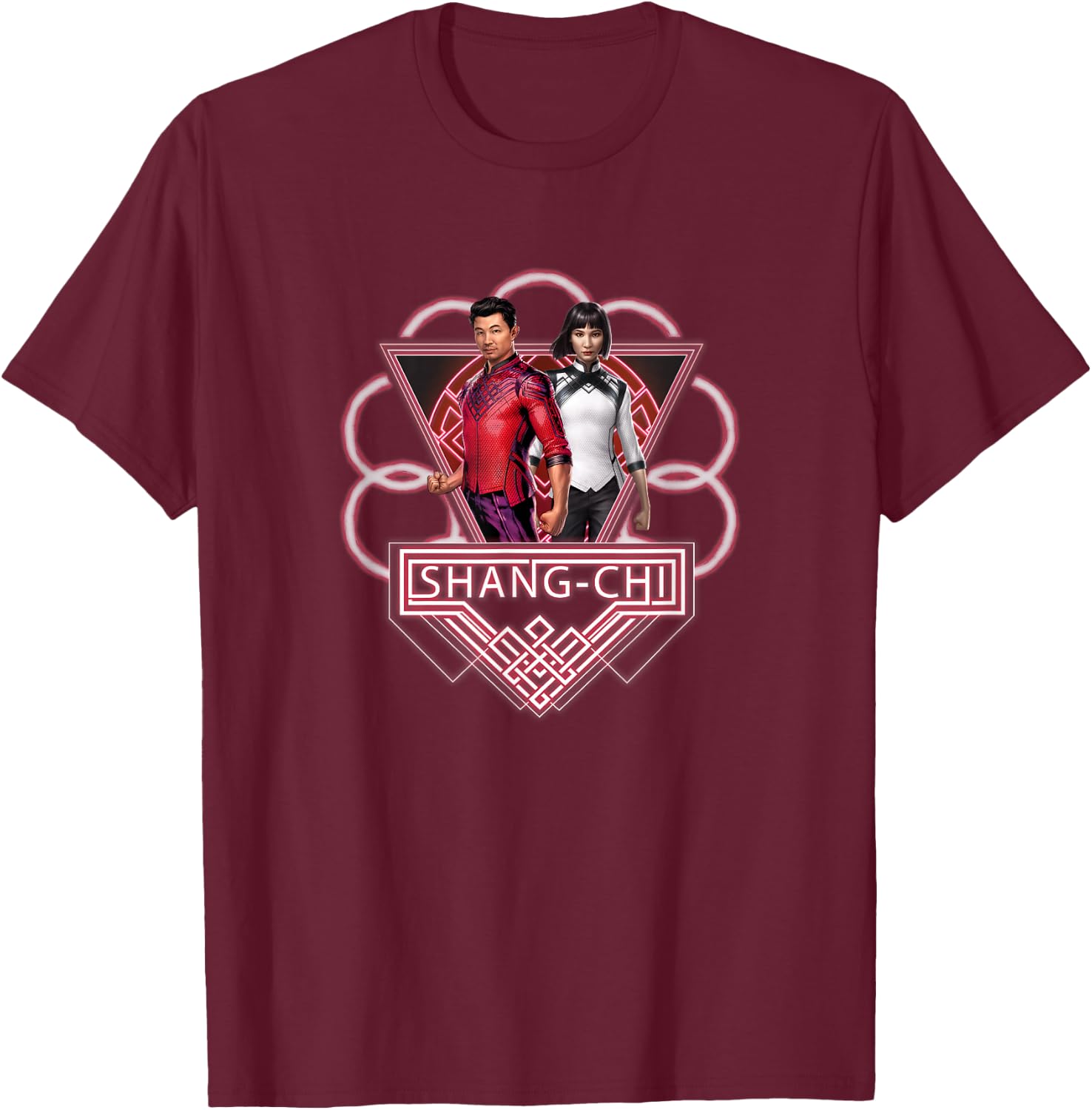 Marvel Shang-Chi And Xialing Poster T-Shirt - T-Shirt | Maroon