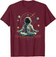 Astronaut Gamer in Space Solar Universe T-Shirt - T-Shirt | Maroon