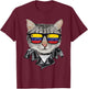 Cat Venezuela Flag Sunglasses - Cool Venezuelan Cat Women T-Shirt - T-Shirt | Maroon