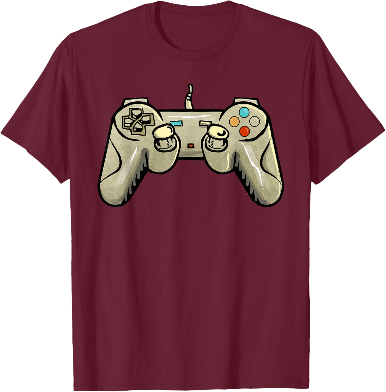 Funny Game Controller Video Gamer Gaming Techy Nerd Gifts T-Shirt - T-Shirt | Maroon