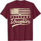 I'm Not Just a Daddy's Little Girl I'm a Veteran's Daughter T-Shirt - T-Shirt | Maroon