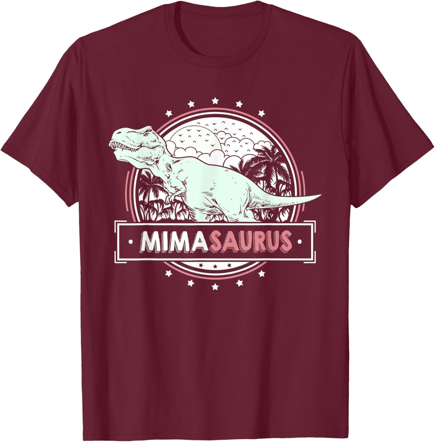 MimaSaurus Mima Shirts from Grandchildren Cute Mothers Day T-Shirt - T-Shirt | Maroon