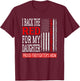 I Back The Red For My Daughter Firefighter's Mom Fire Mother T-Shirt - T-Shirt | Maroon