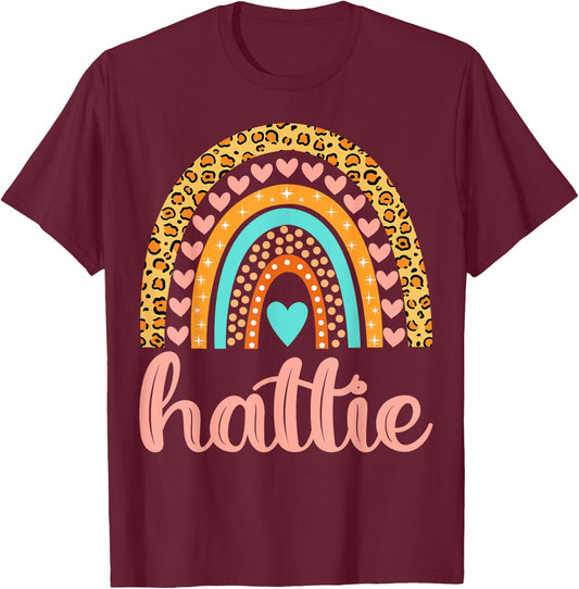 Hattie Hattie Name Birthday Shirt Gift T-Shirt - T-Shirt | Maroon