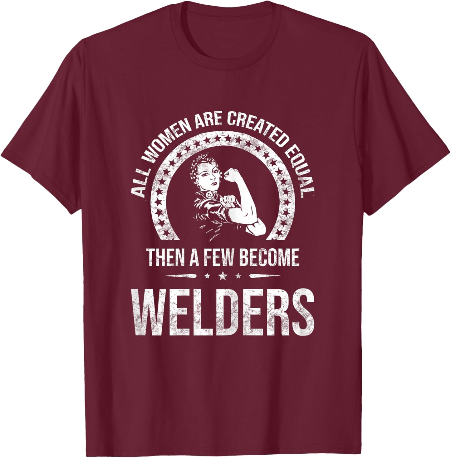 Welder Shirts - Metalworkers T-Shirt - T-Shirt | Maroon