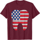 Patriotic Dentist American Flag Tooth 4th of July Men Women T-Shirt - T-Shirt | Maroon