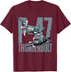 P-47 Thunderbolt "The Jug" WWII History Aircraft Air Force T-Shirt - T-Shirt | Maroon