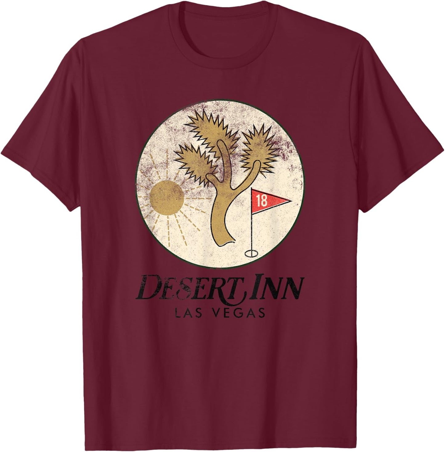 Vintage Desert Inn Casino Las Vegas T-Shirt - T-Shirt | Maroon