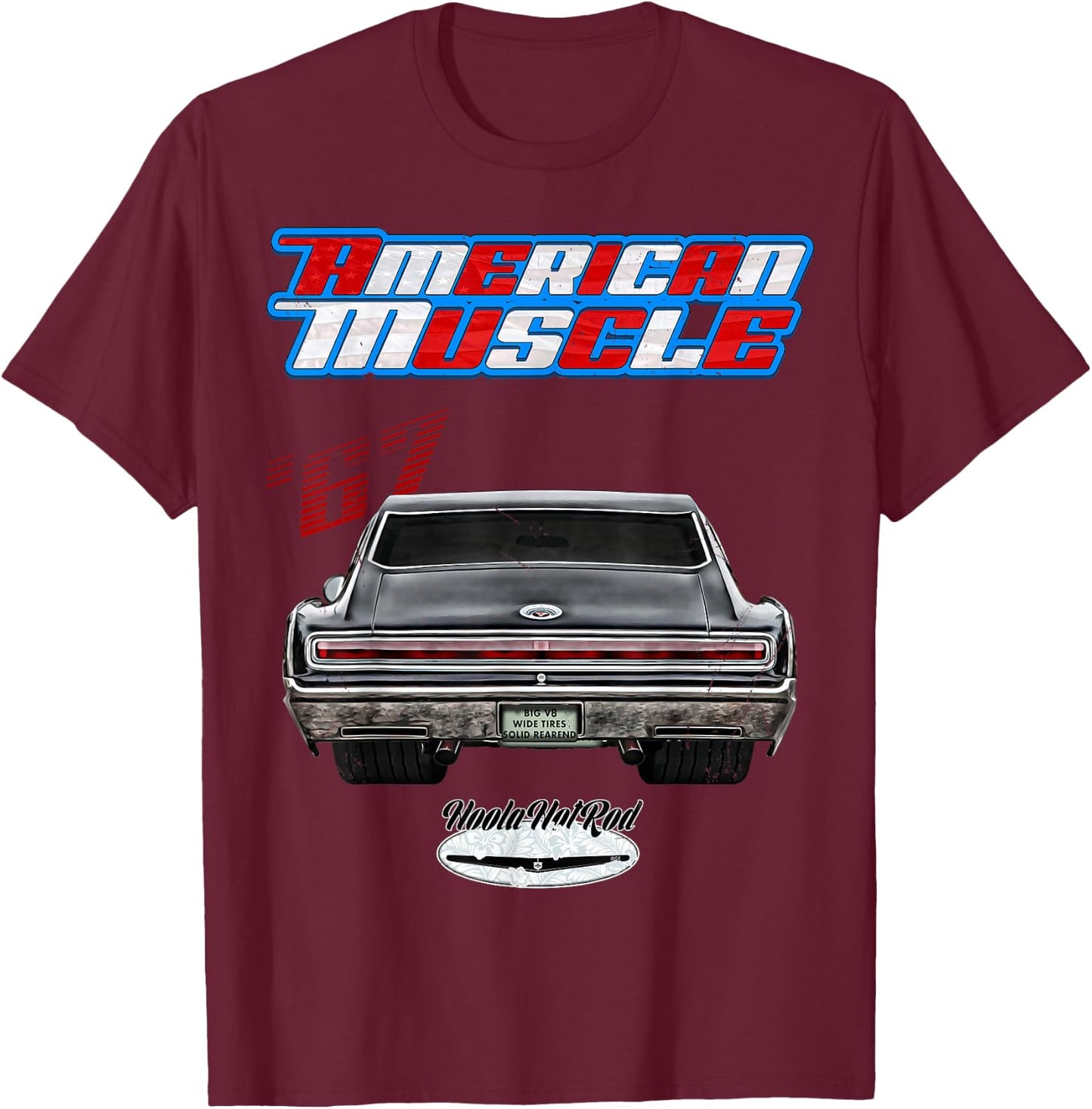 1967 Charger,Super Bee,Hot Rod,Muscle Car,Magnum,Wedge,R/T T-Shirt - T-Shirt | Maroon