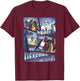 Transformers Decepticons Cut Up Panels T-Shirt - T-Shirt | Maroon