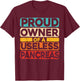 Proud Owner of A Useless Pancreas Diabetes Awareness T-Shirt - T-Shirt | Maroon