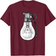 Grenade Shirt Lightbulb Grenade Powerful Ideas Electrician T-Shirt - T-Shirt | Maroon