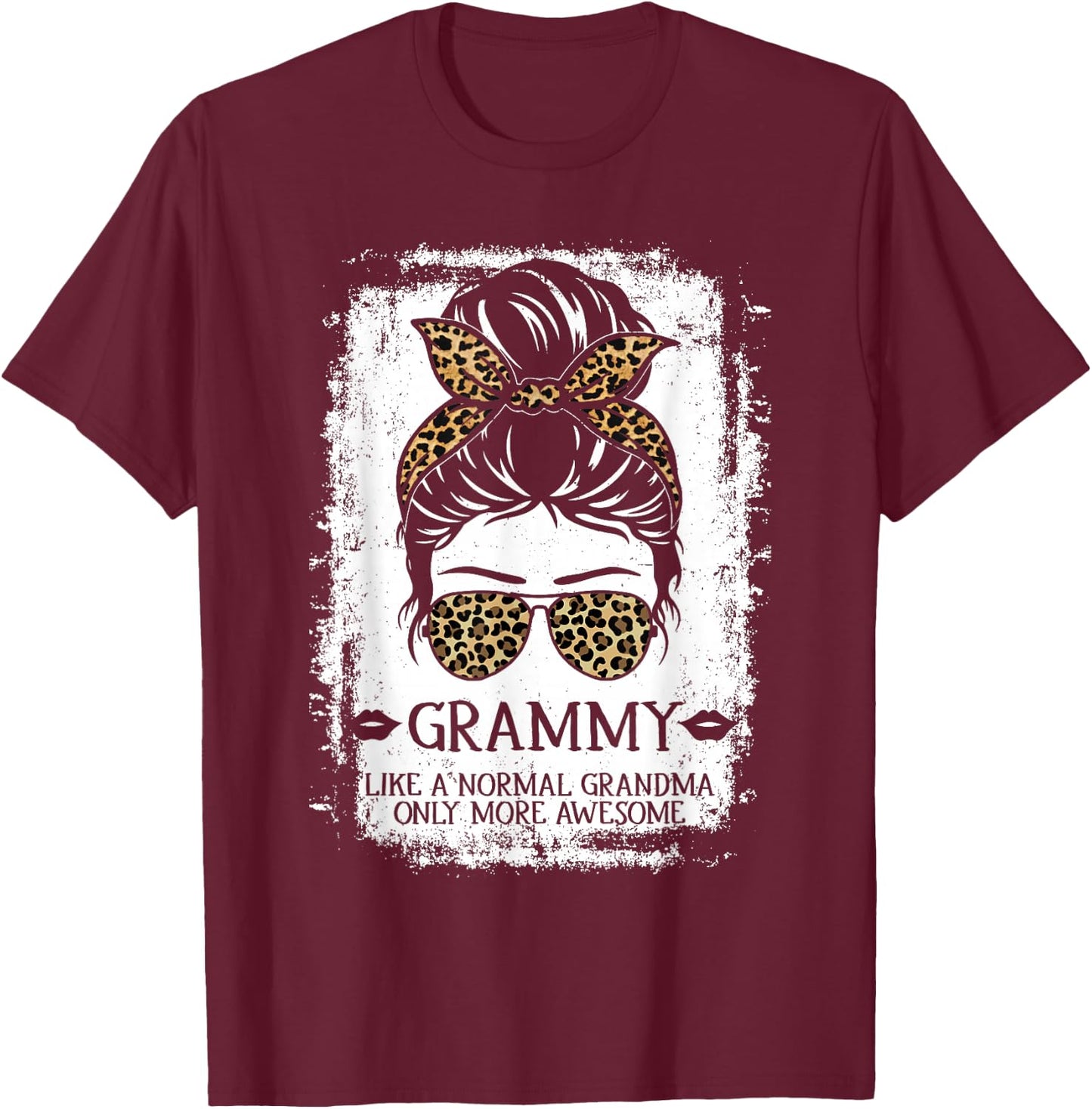 Grammy Like A Normal Grandma Only More Awesome Women Grandma T-Shirt - T-Shirt | Maroon