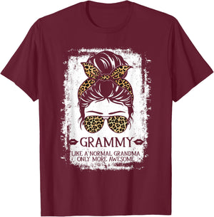 Grammy Like A Normal Grandma Only More Awesome Women Grandma T-Shirt - T-Shirt | Maroon