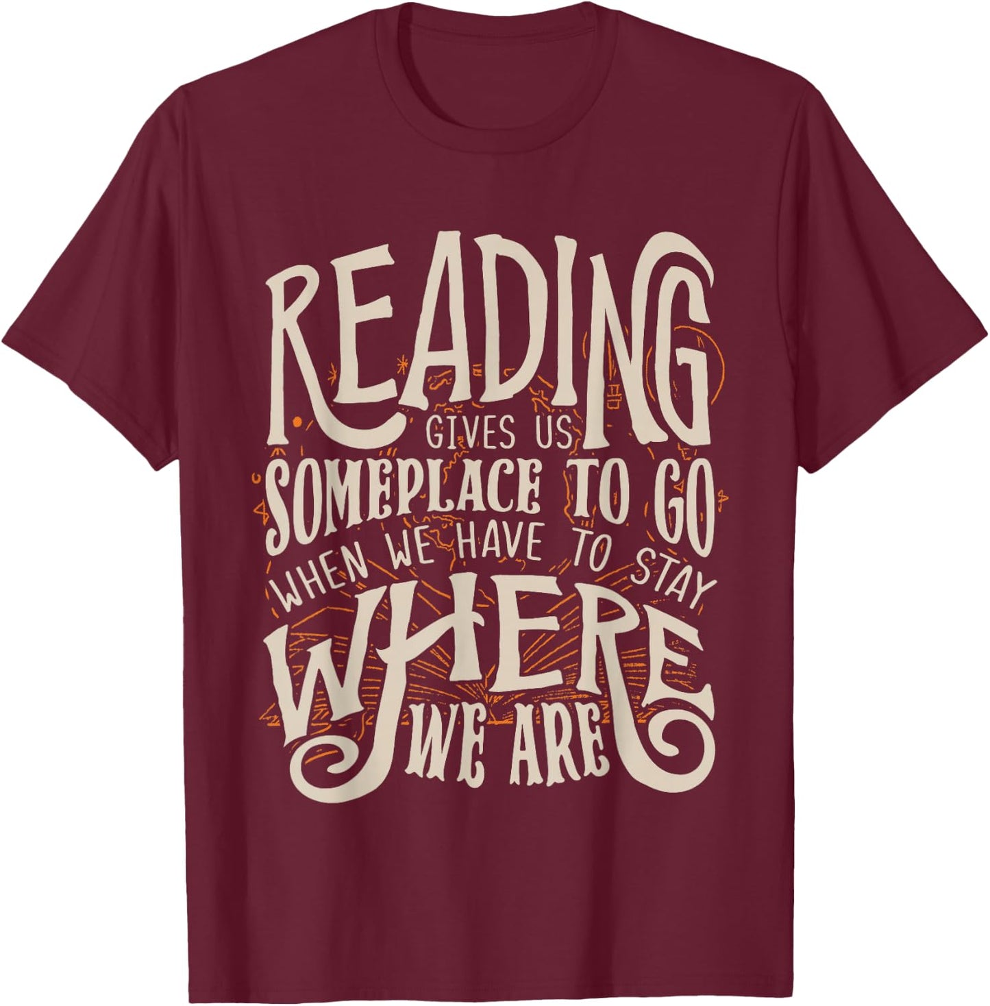Book Lover Librarian Bookworm Reading Club Reading T-Shirt - T-Shirt | Maroon