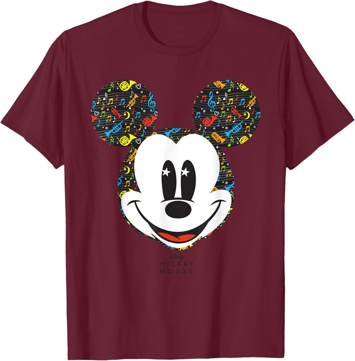 Disney Year of the Mouse Band Concert Mickey February T-Shirt - T-Shirt | Maroon