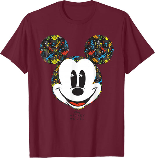 Disney Year of the Mouse Band Concert Mickey February T-Shirt - T-Shirt | Maroon