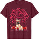 French Bulldog Lover Funny French Bulldog Valentine Day Women Girls Kids T-Shirt - T-Shirt | Maroon