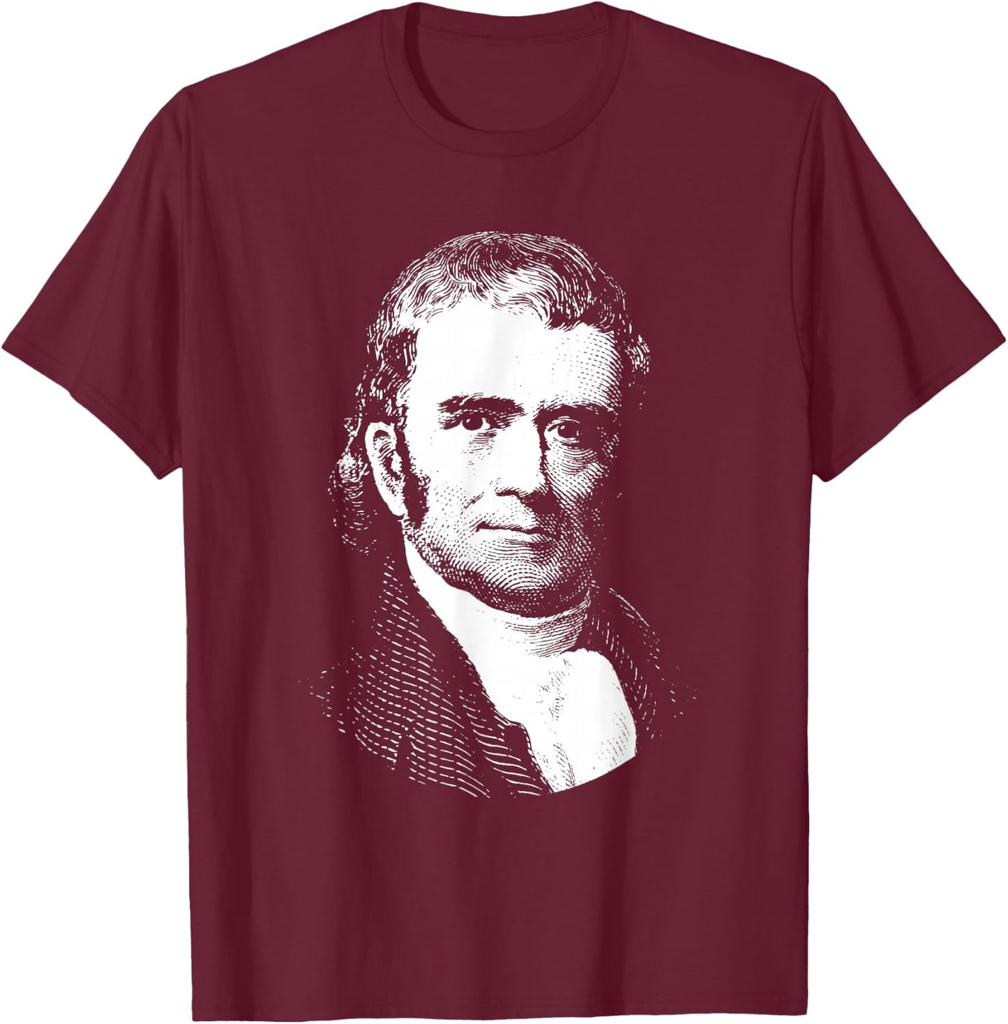 Chief Justice John Marshall T-Shirt - T-Shirt | Maroon