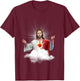 Sacred Heart of Jesus Christ Catholic Immaculate Heart T-Shirt - T-Shirt | Maroon