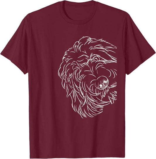 Funny Dog Bernedoodle T-Shirt - T-Shirt | Maroon