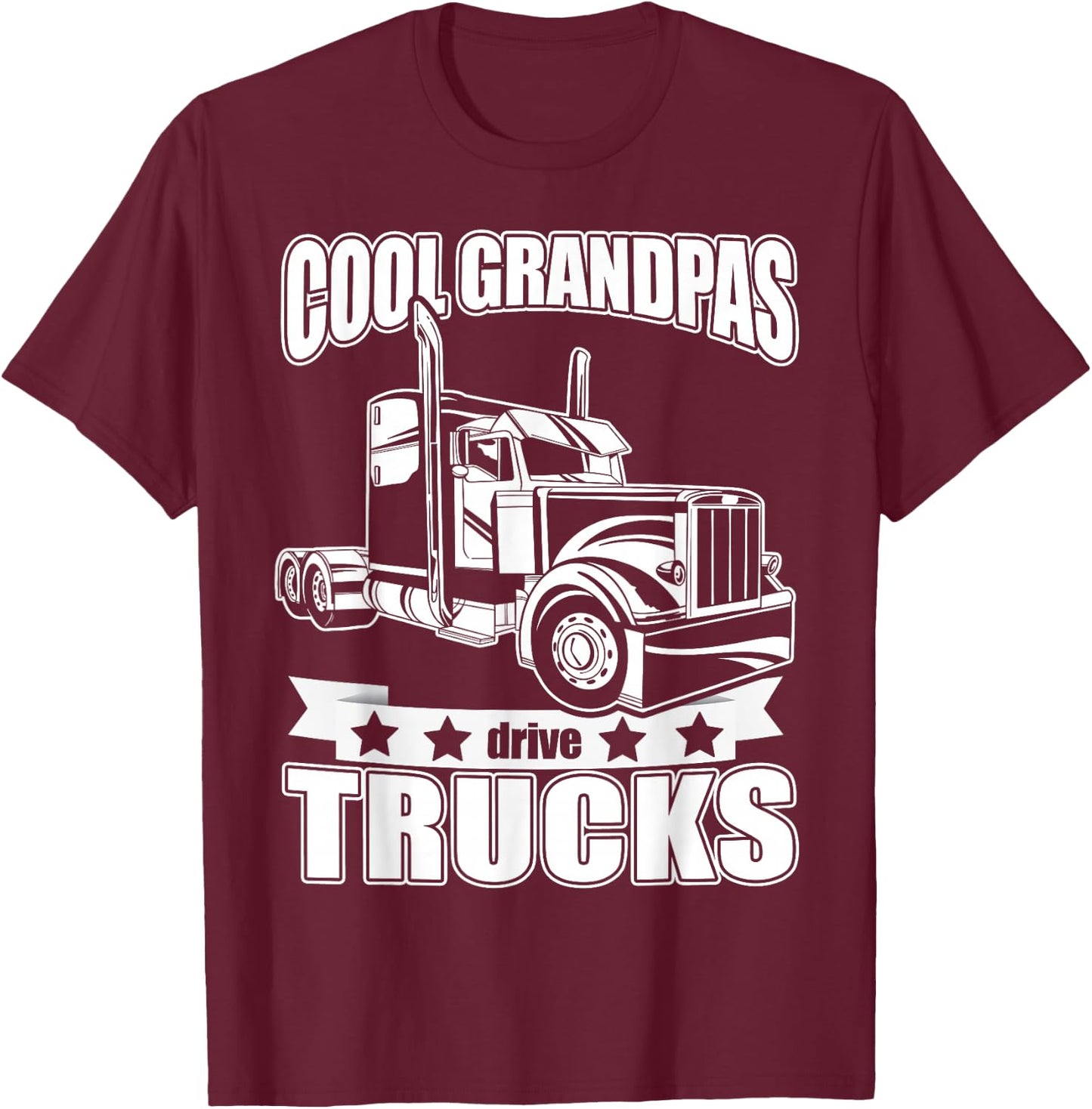 Cool Grandpas drive trucks T-Shirt - T-Shirt | Maroon