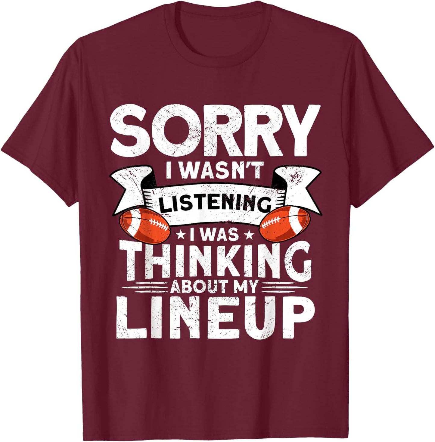 Funny Fantasy Football Player Outfit - Fantasy Football T-Shirt - T-Shirt | Maroon