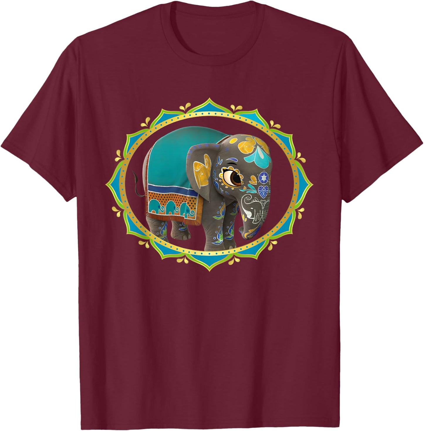 Disney Junior Mira, Royal Detective Elephant Anoop T-Shirt - T-Shirt | Maroon
