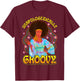 Unapologetically Groovy Black Woman 70s Dance Party Peace T-Shirt - T-Shirt | Maroon