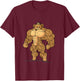 Bodybuilding Strength Sport Teddy Bear T-Shirt - T-Shirt | Maroon