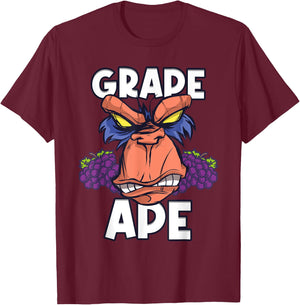 Grape Apes Grapes T-Shirt - T-Shirt | Maroon