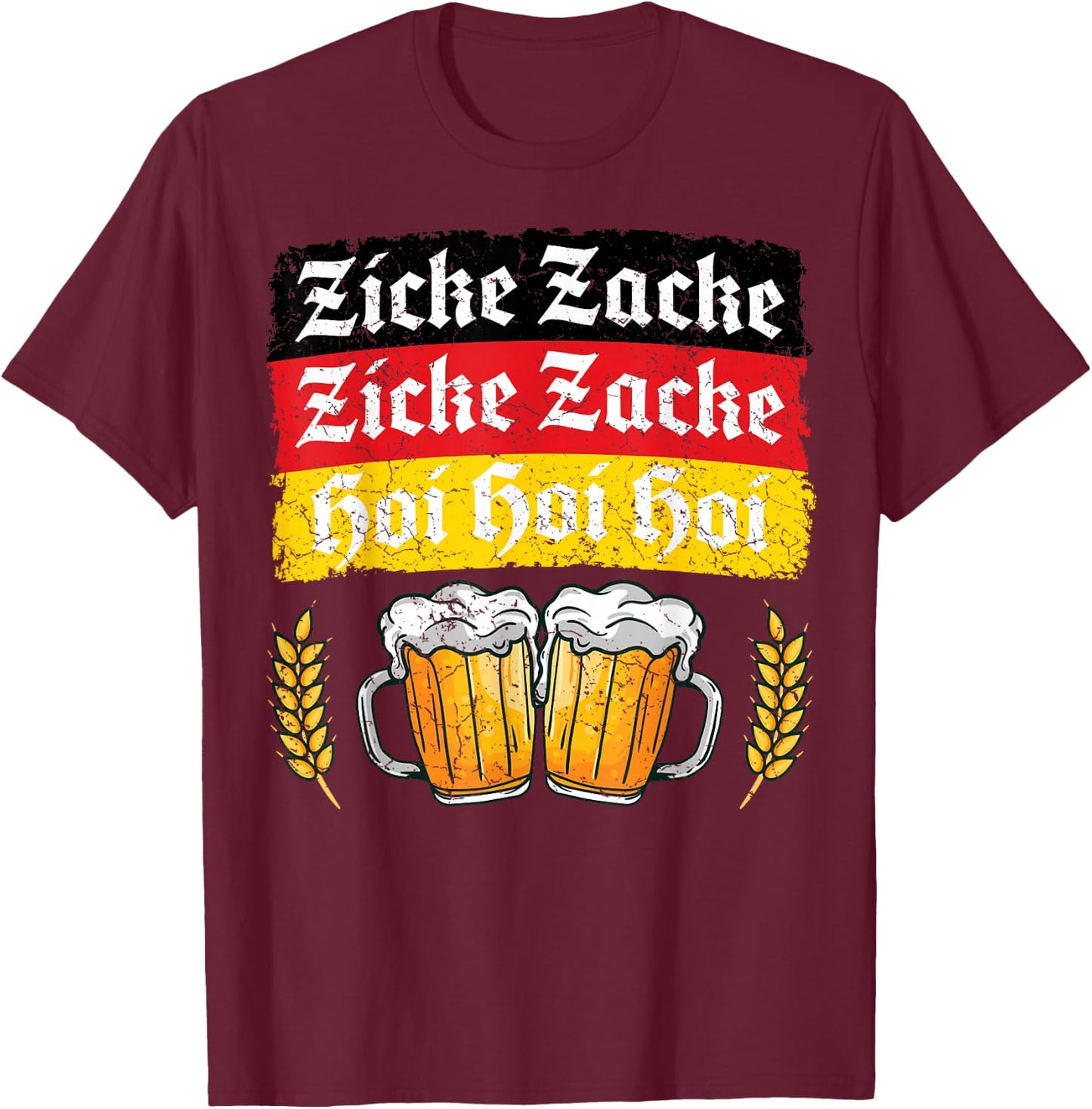 German Clothes American Oktoberfest Clothing Men Women T-Shirt - T-Shirt | Maroon