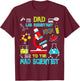 Dad Lab Assistant Mad Scientist Party Birthday Gift T-Shirt - T-Shirt | Maroon