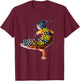 Leopard Gecko Watercolor Reptile Keeper Gecko Fan T-Shirt - T-Shirt | Maroon