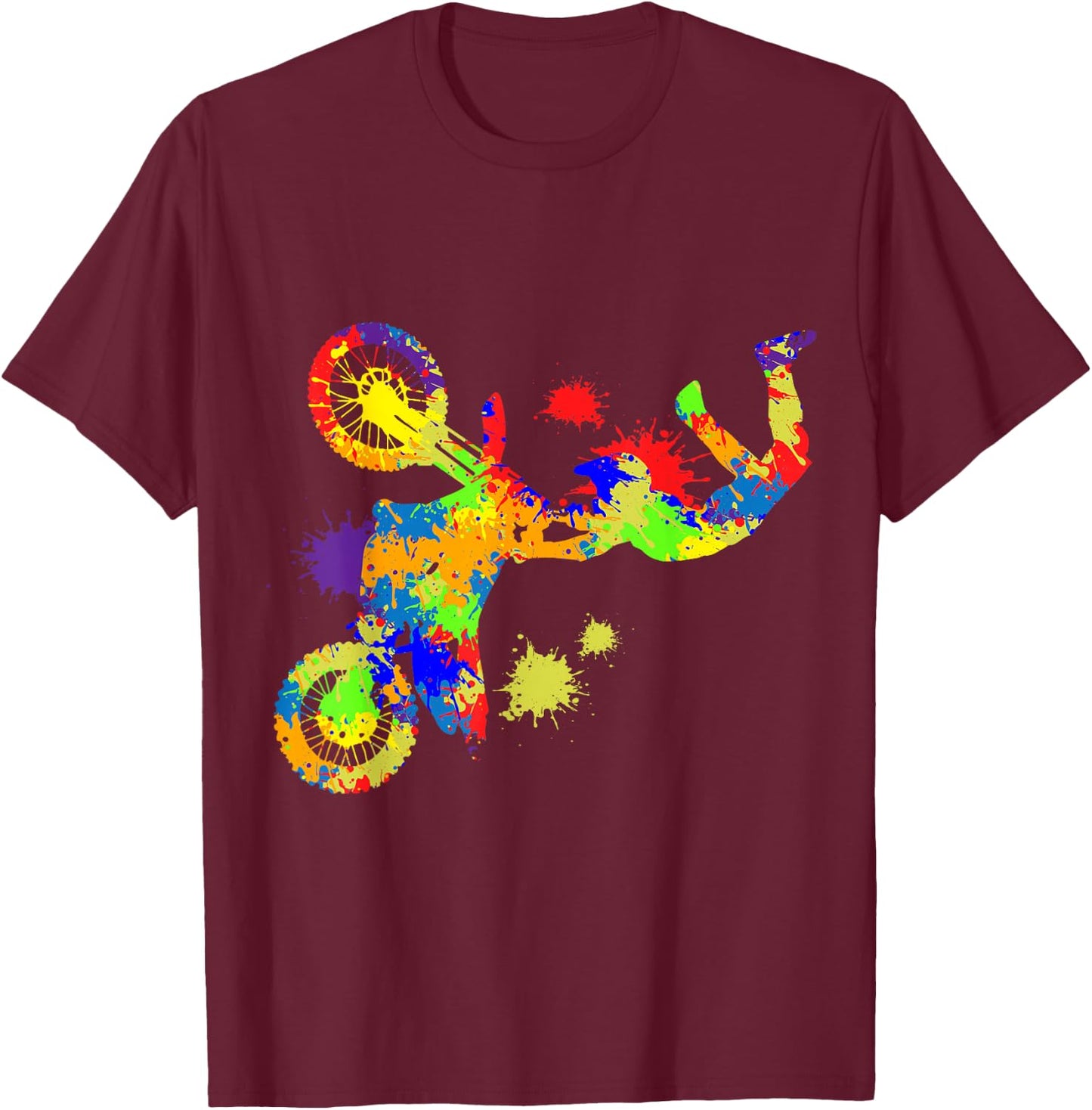 Dirt Bike Rider Motocross Enduro Dirt Biking Boys T-Shirt - T-Shirt | Maroon