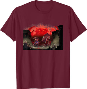 Disney Owl House Luz Edna and King T-Shirt - T-Shirt | Maroon