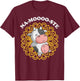 Namaste Cute Cow Pun | Na-moooo-ste Yoga Meditating Cow T-Shirt - T-Shirt | Maroon