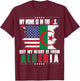 American Grown Patriot Algerian American from Algeria T-Shirt - T-Shirt | Maroon
