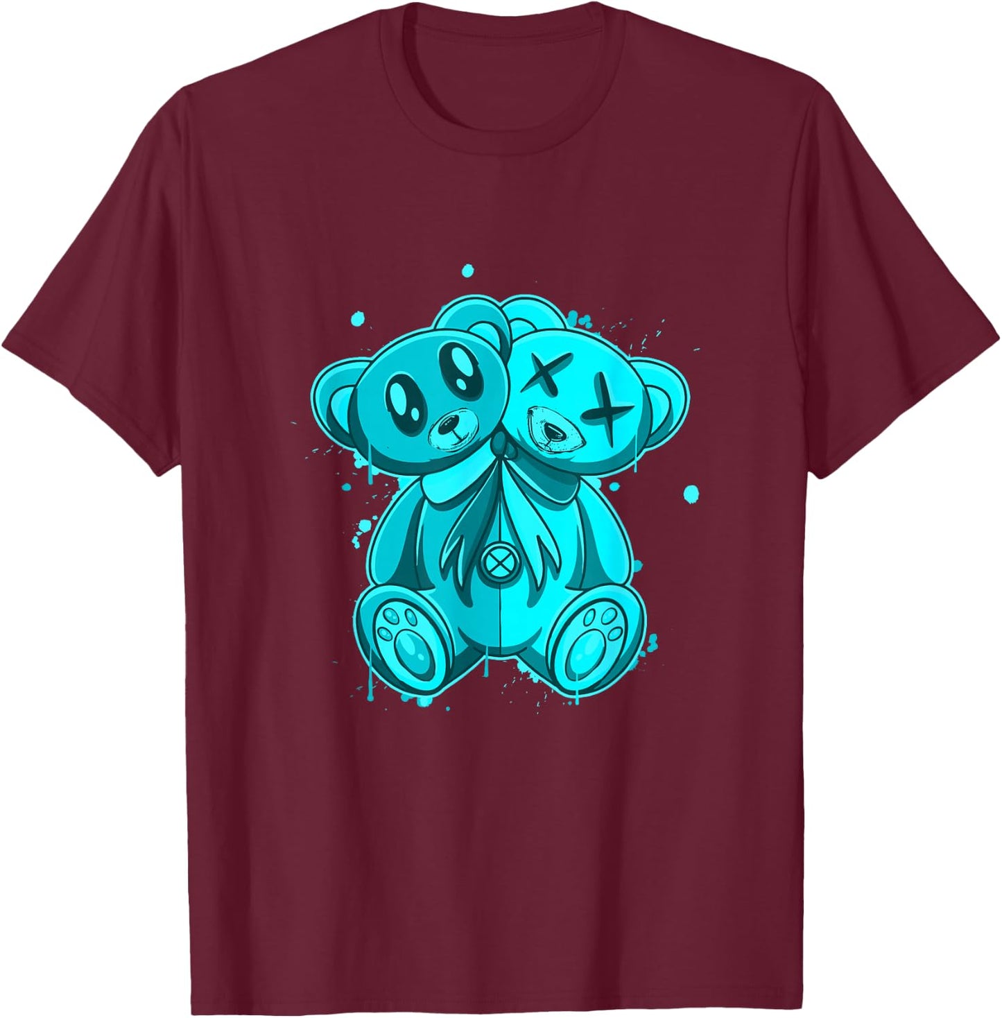 Turquoise I'm My own Evil Twin Turquoise Color Graphic T-Shirt - T-Shirt | Maroon