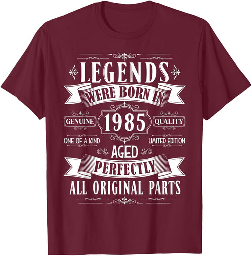 Legends Born In 1985 40th Birthday 40 Years Old Bday Men