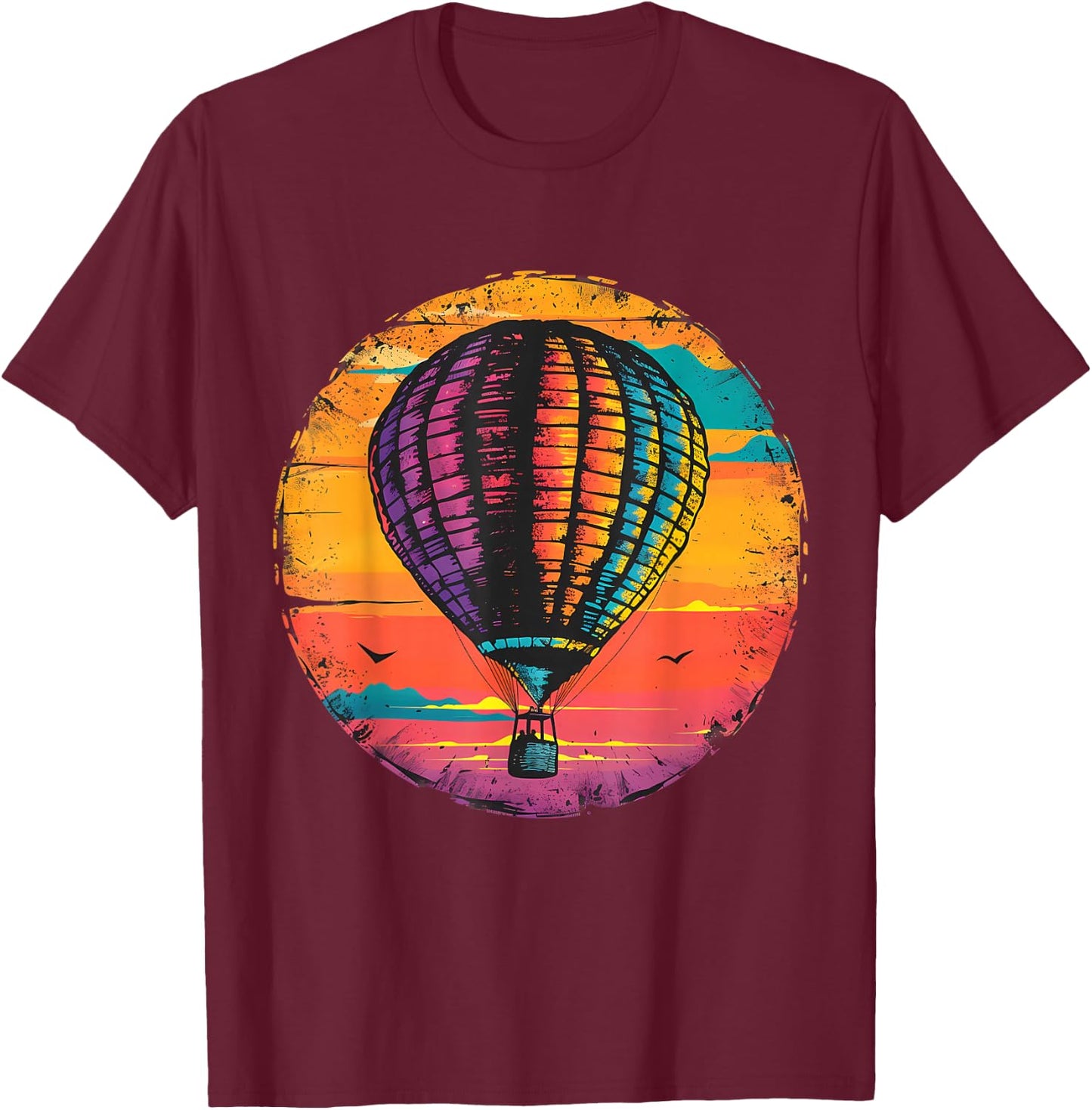 Hot Air Balloon Ride Festival Hot Air Ballooning T-Shirt - T-Shirt | Maroon