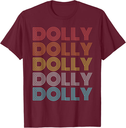 Retro Vintage Dolly T-Shirt - T-Shirt | Maroon