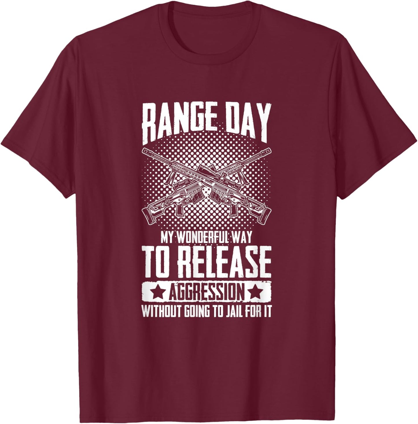 Range Day Sniper Shooter Long Range Shooting T-Shirt - T-Shirt | Maroon