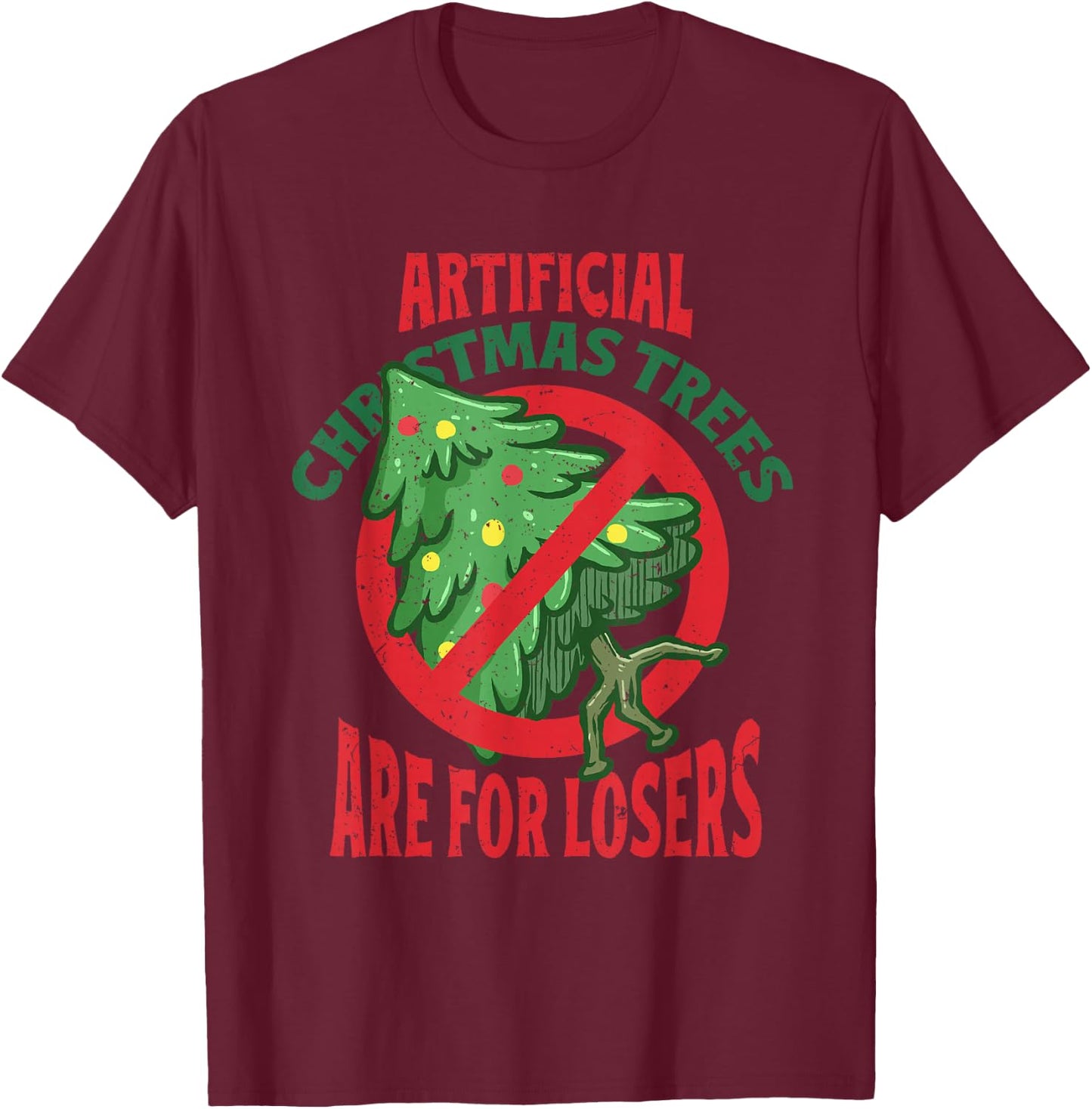 Christmas Tree Farmer T-Shirt - T-Shirt | Maroon