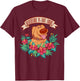 Disney Pixar Up Dug Adventure is Out There Floral Small T-Shirt - T-Shirt | Maroon