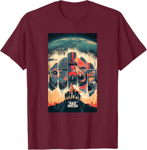 Star Wars The Bad Batch Clone Force 99 Series Poster T-Shirt - T-Shirt | Maroon